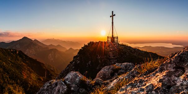 Sonnenuntergang am Hochfelln